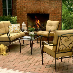Vinton 4pc Conversation Set - Outdoor Lounge Sets