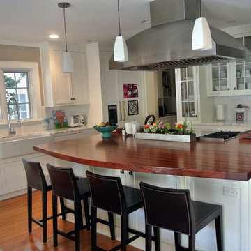 Santos Mahogany Island Top by DeVos Custom Woodworking