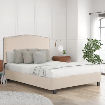 ARBO Upholstered Platform Beds with Headboards