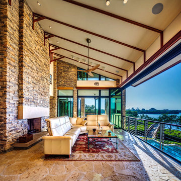 Sarasota Custom Home- Frank Lloyd Wright Mid-Century Home