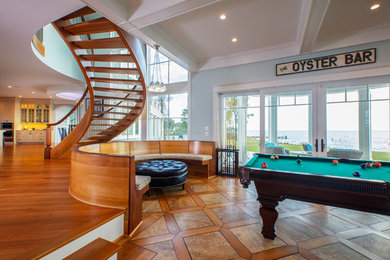 Inspiration for a large craftsman family room remodel in DC Metro