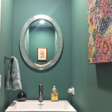 Bold Contemporary Showers, Bathrooms, and Powder Rooms