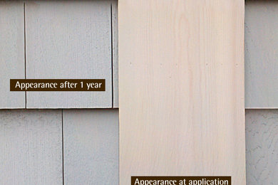 Wood and shingle exterior home photo
