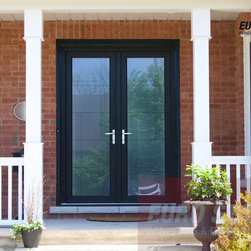 Double Doors with Etched Glass - Front Doors