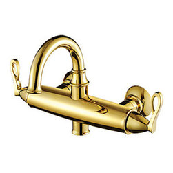 Ti-PVD Finish Antique Style Bathroom Sink T0480G - Bathroom Sink Faucets