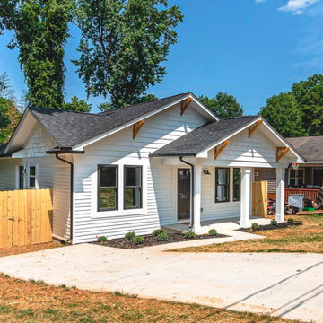 Siding Installation - Vinyl Lap and Shakes in White