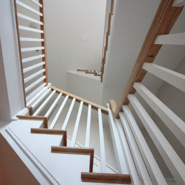 29_Beautiful Oak & White Staircase in Inviting and Quaint Home, Arlington VA 222