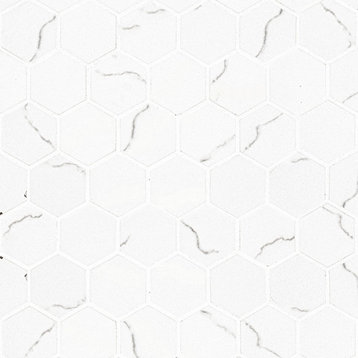 Miraggio Gray Porcelain Hexagon Mosaic Wall & Floor Tile, (4x4 or 6x6) Sample