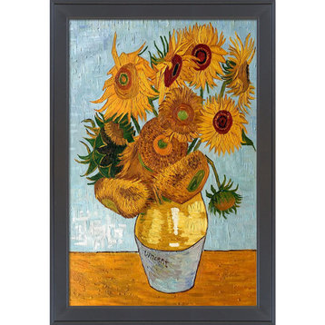 La Pastiche Sunflowers with Gallery Black, 28" x 40"