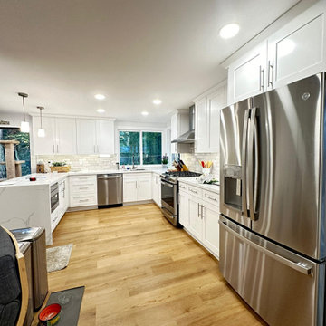 Wide Angle of The Kitchen Transformation in Issaquah, WA