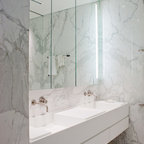 Modern White Ensuite - Modern - Bathroom - Toronto - by Croma Design Inc