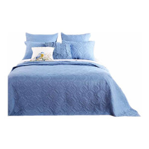 Barefoot Bungalow Central Park Bedspread Set Stone Gray