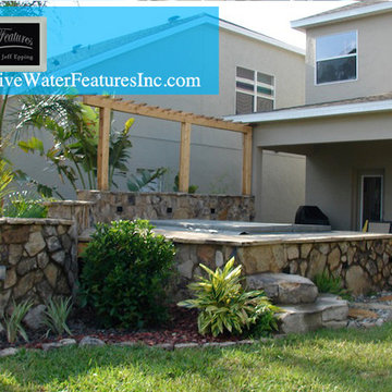 Tropical backyard and landscape