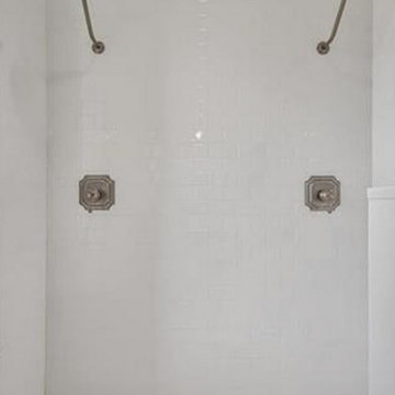 Double Shower in Antique Bathroom