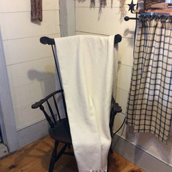 Throw organic merino wool off white - Blankets