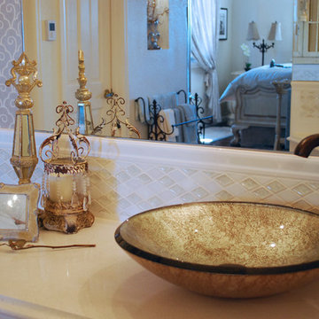 Master bath vessel sink