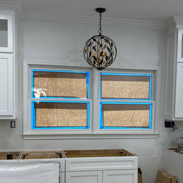 After & Before Kitchen Backsplash