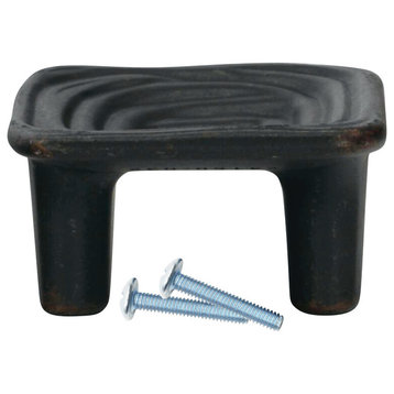 Antique Metal Cabinet Hardware Knob Finger Pull, 1-1/4 Inch Center to Center