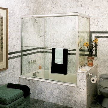 Centec Semi Frameless Tub Slider with Buttress Return