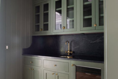 Home bar - transitional home bar idea in Seattle