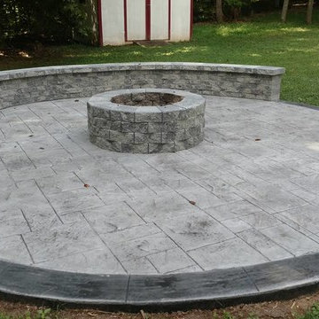 John- Wood deck and stamped concrete patio and more