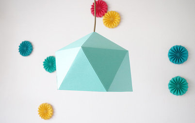 Gör det själv: Vik en lampskärm i origami