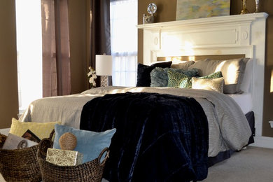 Mid-sized transitional home design photo in DC Metro