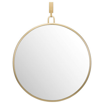 Stopwatch Wall Mirror, Gold