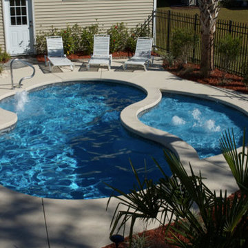 Trilogy Pools with Tanning LedgesCustom pool, pool design, pool landscape, custo