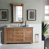 Savannah 60" Single Vanity Cabinet, Driftwood, w/ 3 CM Grey Expo Quartz Top