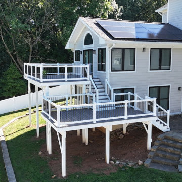 Two-Level Deck Installation in Macungie, PA