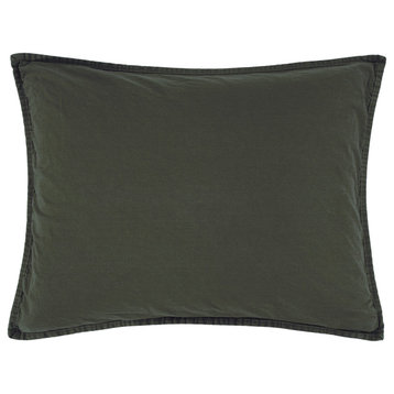 Stonewashed Cotton Canvas Pillow Sham, 21"x34", Duffle Bag, 1 Piece