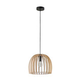 Bela wooden hanging light, Ø 30 cm