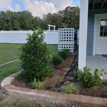 Residential Landscaping Services - Outdoor Plant Bed with Mulch