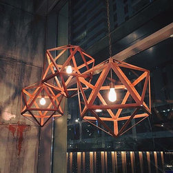 Paslanmış Altıgen Sarkıt - Pendant Lighting