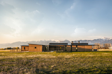 Example of an exterior home design in Other