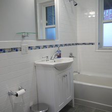 old ensuite narrow vanity