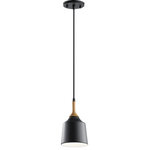 Kichler Lighting - Kichler Lighting Danika - One Light Mini Pendant, Black Finish - This 1 light mini pendant from the Danika CollectiDanika One Light Min Black *UL Approved: YES Energy Star Qualified: YES ADA Certified: n/a  *Number of Lights: Lamp: 1-*Wattage:100w A19 bulb(s) *Bulb Included:No *Bulb Type:A19 *Finish Type:Black