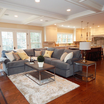 After Photo: Living Room with Kitchen