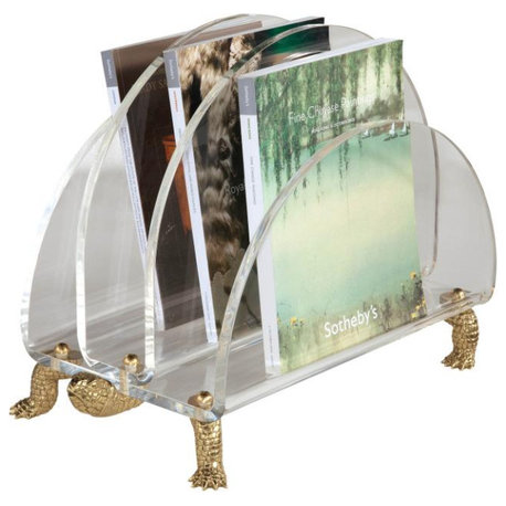 Clear Acrylic Magazine Rack