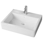 Icera - Icera Box 24" Vessel Sink, White - The Box vessel lavatory is the perfect blending of intelligent Italian design with the simplicity of European contemporary style. The Box vessel adds a distinct and elegant appeal to any modern bathroom.