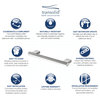 Transolid Maddox 16" Grab Bar, Brushed Stainless