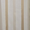 Carlton Creme Linen Blend Stripe Sheer Curtain Single Panel