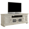Willow Entertainment 74" Console, Distressed White