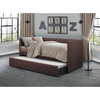 Lexicon Therese Upholstered Daybed with Trundle in Brown