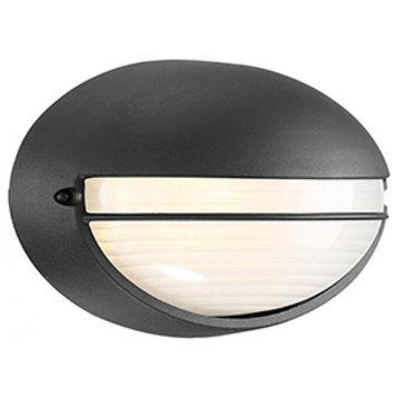 Access Lighting Clifton Outdoor LED Bulkhead 20270LEDDMG-BL/OPL, Black