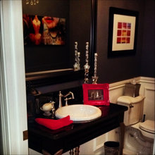 B&W Powder Room Project