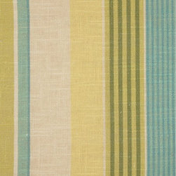 Phoebe Printed Vertical Stripe Linen Custom Made Curtains - Curtains