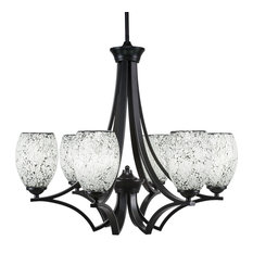 Zilo 6 Light Chandelier In Matte Black (566-MB-4165)