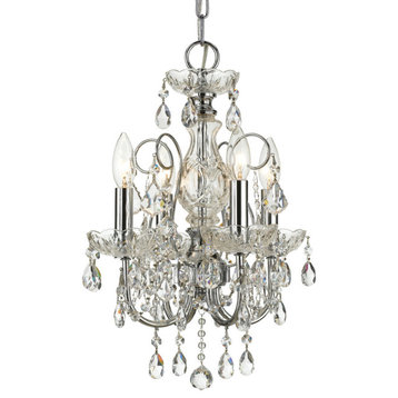 Crystorama Lighting Group 3224-CL-S Imperial 4 Light 12"W Crystal - Polished